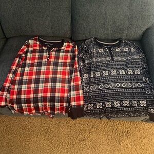 New Women’s Nautica Small Pajama Tops Red And Blue